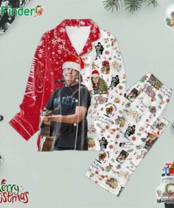 Neil Young Christmas Thank God For Neil Young Polyester Pajamas Set
