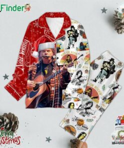 Neil Young Keep On Rockin In The Free World Christmas Polyester Pajamas Set