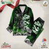 Skull Cannabis 420 True Love Polyester Pajamas Set