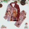 Ariana Grande Santa Tell Me If Youre Really There Merry Christmas Polyester Pajamas Set