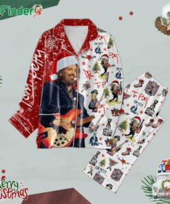 Tom Petty Merry Christmas And Happy New Year 2025 Polyester Pajamas Set