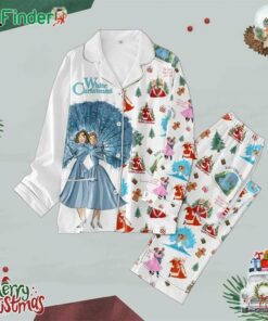 White Christmas Sister Sister 2024 Christmas Polyester Pajamas Set