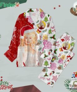 Dolly Parton In Dolly We Trust 2024 Christmas Polyester Pajamas Set