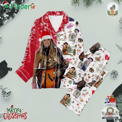 Lainey Wilson Countrys Cool Again Christmas Polyester Pajamas Set