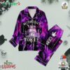 Steven Millers Purple Cannabis Midnight Toker Polyester Pajamas Set
