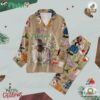 Garth Brooks Blame It On My Roots Merry Christmas Polyester Pajamas Set