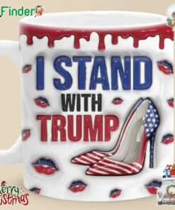 I Stand With Trump Mug Always With Red Wave