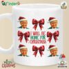 Trump Christmas I Will Be Home For Christmas Mug