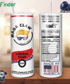 Trump Maga Claw All Aboard Train Liberal Tears 2024 Tumbler