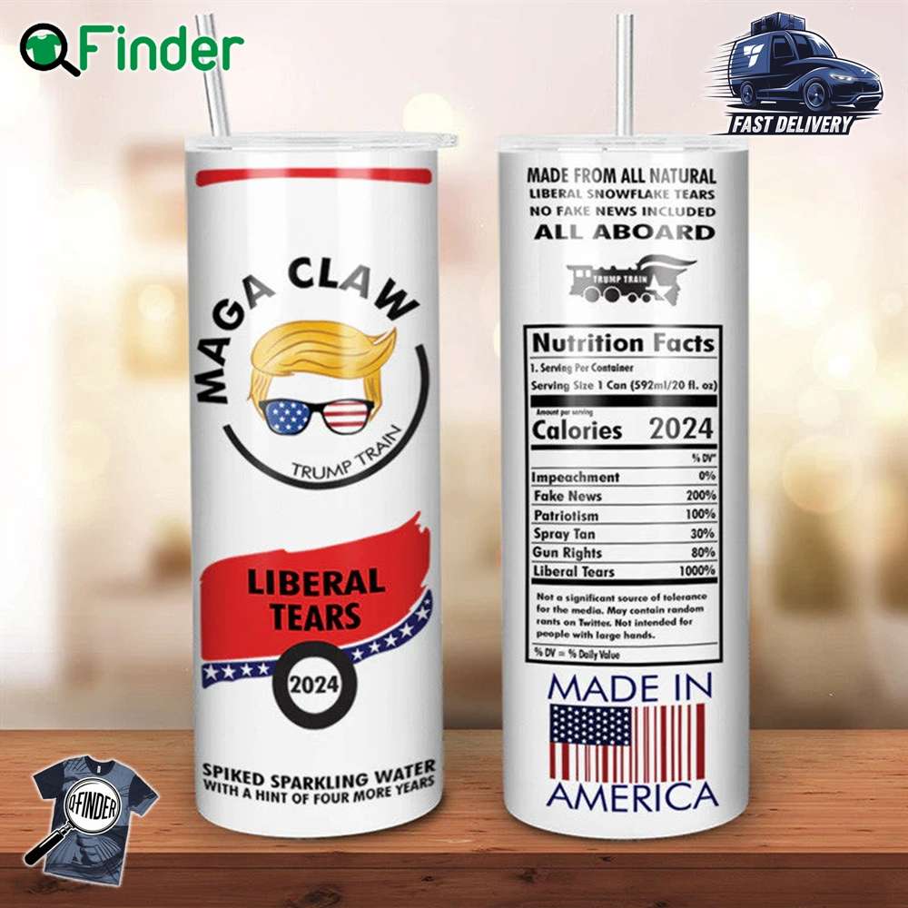 Trump Maga Claw All Aboard Train Liberal Tears 2024 Tumbler Trump Maga Claw All Aboard Train Liberal Tears 2024 Tumbler