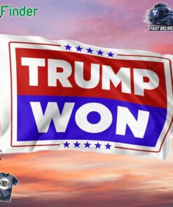 Trump Won Us Election Flag