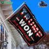 Trump Won Save America Again Us Election Horizontal House Flag