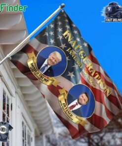 Donald Trump 47th President Jd Vance 50th Vice President Inaugiration January 20 2025 Flag