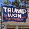 Trump Won Get Over It Us Election Horizontal House Flag