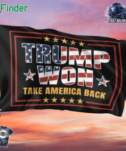 Trump Won Take America Back Flag