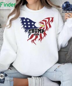 Trump 2024 Sweatshirt Eagle Flag Trump Sweatshirt