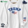 Trump Won 45 47 He's Back On Track Unisex Sweatshirt