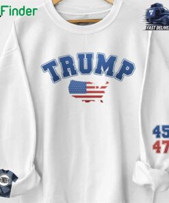 Trump Won 45 47 He's Back On Track Unisex Sweatshirt