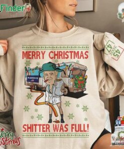 Merry Christmas Shitter Was Full 45 47 Let The Joy Of Christmas Fill Americas Heart Unisex T-shirt Hoodie Sweatshirt