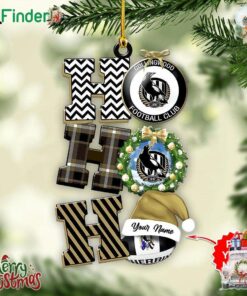 Personalized Collingwood Fc Ho Ho Ho Custom Shape 1-sided Acrylic Ornament