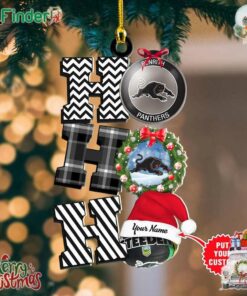 Personalized Penrith Panthers Ho Ho Ho Ornament