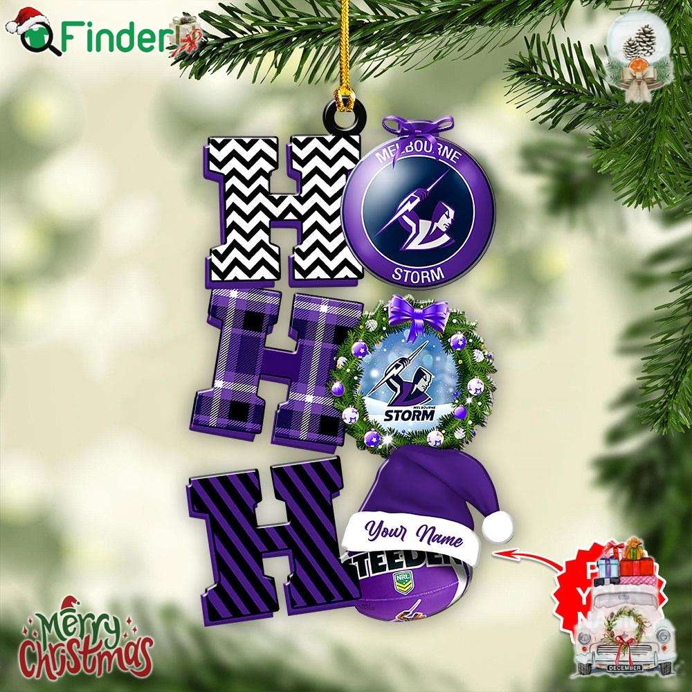 Personalized Melbourne Storm Ho Ho Ho Custom Shape 1 sided Acrylic Ornament Personalized Melbourne Storm Ho Ho Ho Custom Shape 1-sided Acrylic Ornament