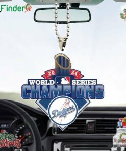 2024 La Mlb World Series Champion Shape 2-sided Acrylic Car Ornament