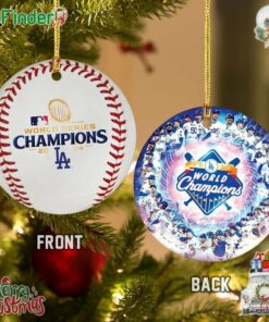 Los Angeles Dodgers World Champion 2024 Fixed Shape 2-sided Acrylic Ornament