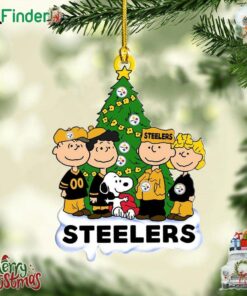 Pittsburgh Steelers X The Peanuts Movie Ornament Christmas