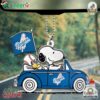 Snoopy X Los Angeles Dodgers Custom Shape 2-sided Acrylic Car Ornament