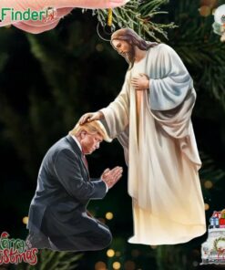 Trump Jesus We All Pray For You Ornament