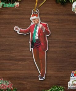 Trump's Signature Dance Santa Ornament