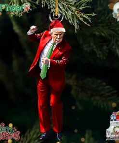 Trump's Signature Dance Santa One Step At A Time Ornament