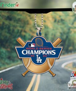 World Series Champions 2024 Los Angeles Dodgers Custom Shape 2-sided Acrylic Car Ornament