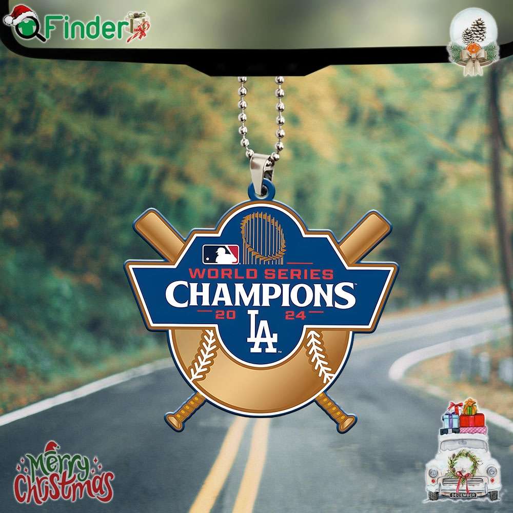 World Series Champions 2024 Los Angeles Dodgers Custom Shape 2 sided Acrylic Car Ornament World Series Champions 2024 Los Angeles Dodgers Custom Shape 2-sided Acrylic Car Ornament