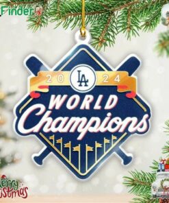 2024 World Series Champions Los Angeles Dodgers Custom Shape 2-sided Acrylic Ornament