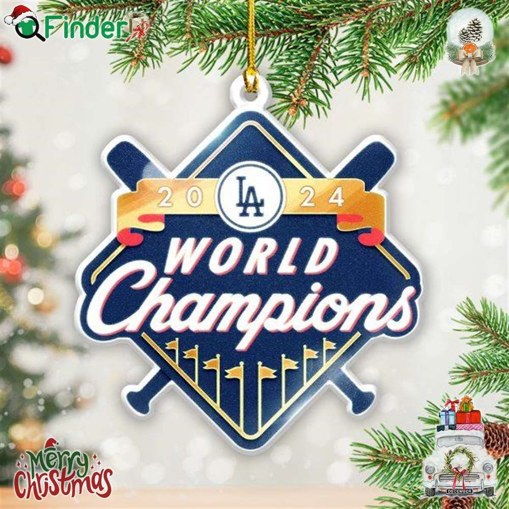 2024 World Series Champions Los Angeles Dodgers Custom Shape 2 sided Acrylic Ornament 2024 World Series Champions Los Angeles Dodgers Custom Shape 2-sided Acrylic Ornament