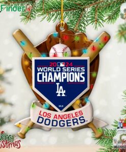 Los Angeles Dodgers 2024 World Series Champion Ornament Christmas Tree