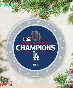 Los Angeles Dodgers 2024 World Series Champions Xmas Ornament