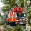 Trump 2024 Garbage Truck Ornament 2024 Trump Ornament Trump Garbage Truck