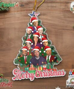Trump Maga Merry Christmas Our Journey Towards Greatness Continues Xmas Tree Ornament