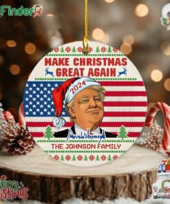 Trump Make Christmas Great Again Personalized Trump Signature Ornaments