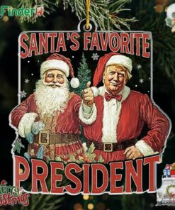 Trump Santa's Favorite President Ornament Christmas Tree
