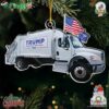 Trump Make America Great Again 2024 Garbage Truck Ornament Christmas Tree