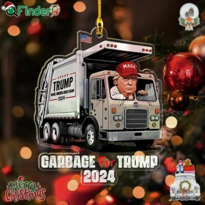 Garbage For Trump Ornament Trump Christmas 2024 Ornament