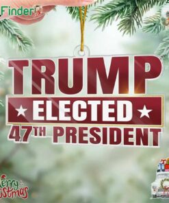 Trump Elected 47th President Ornament New Leader Selected In Close Race