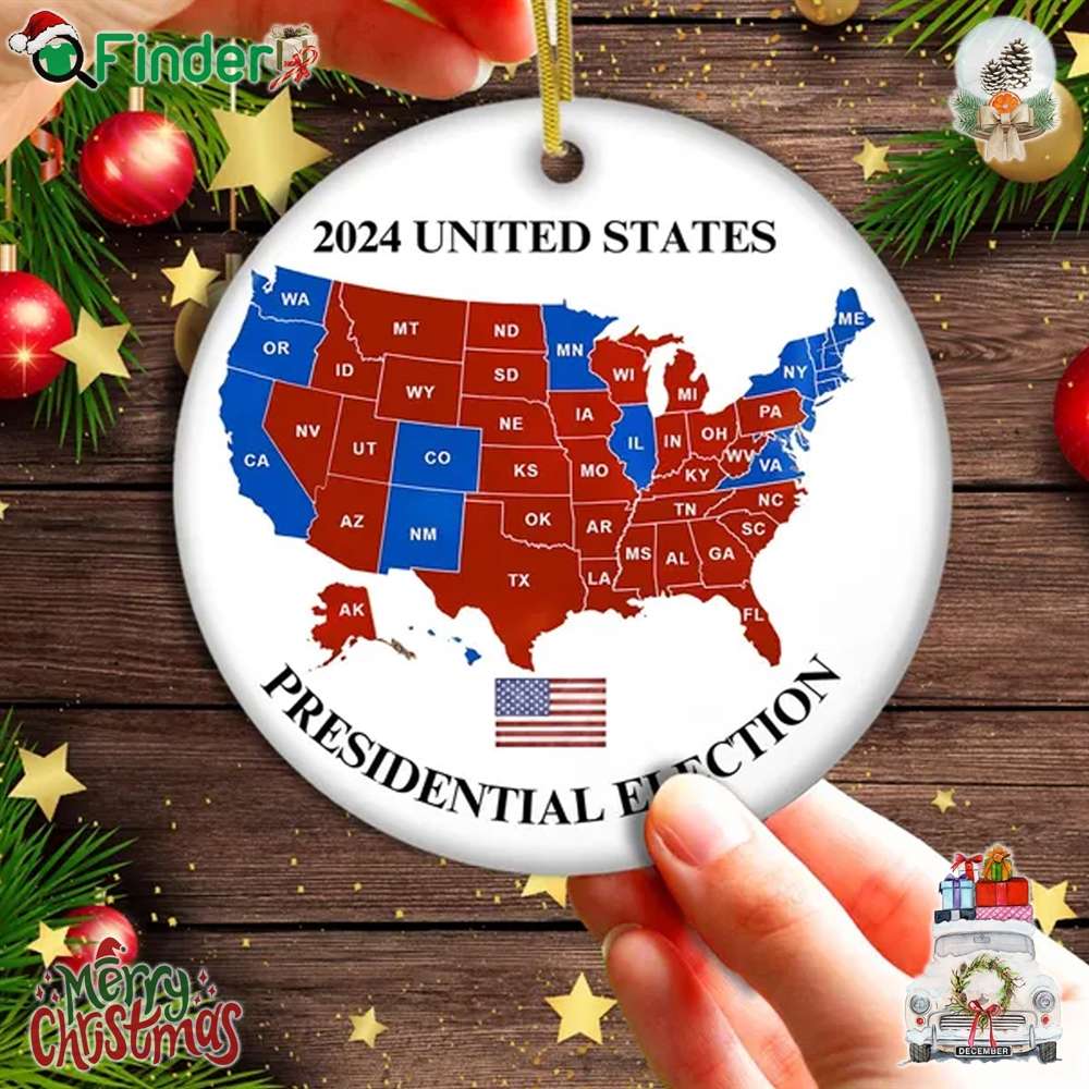 2024 United States Presidential Election Ornament Trump Ornament Gift Us Presidential Election 2024 Map Ornament 2024 United States Presidential Election Ornament Trump Ornament Gift Us Presidential Election 2024 Map Ornament