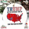 Trump Ornament Gift Us Presidential Election 2024 Map Ornament