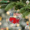 Trump Better Coverage Than 5g Acrylic Ornament Us Presidential Election 2024 Map Ornament