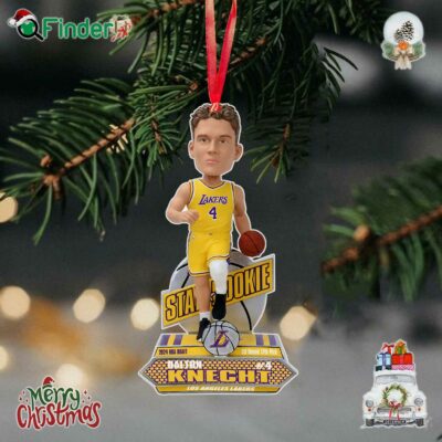 Dalton Knecht Los Angeles Lakers 2024 Rookie Series Ornament